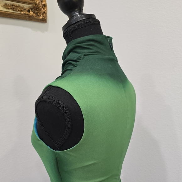 Jonathan Simkhai Sleeveless Green to Blue Ombre Maxi Dress - Picture 8 of 16